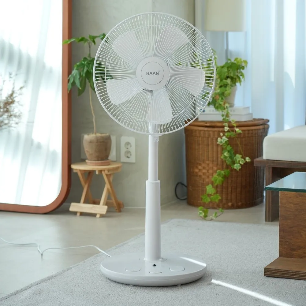 한경희생활과학 한경희 발터치선풍기 초미세풍 가정용 리모컨 스탠드선풍기 HAAN-HDC230 라이트그레이