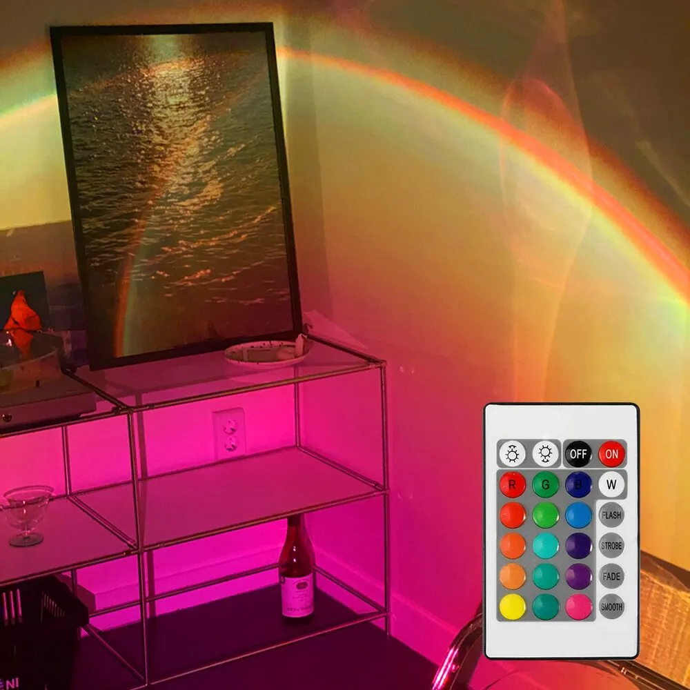 캥거 16가지 색상변경 노을 석양 선셋 감성 RGB 무드등 오로라 조명 리모컨 밝기조절