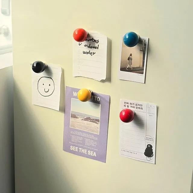 하이앤드라이 글로시 볼 자석 후크 다용도 걸이 후크걸이 마그넷 고리 6color 6개세트 할인구성