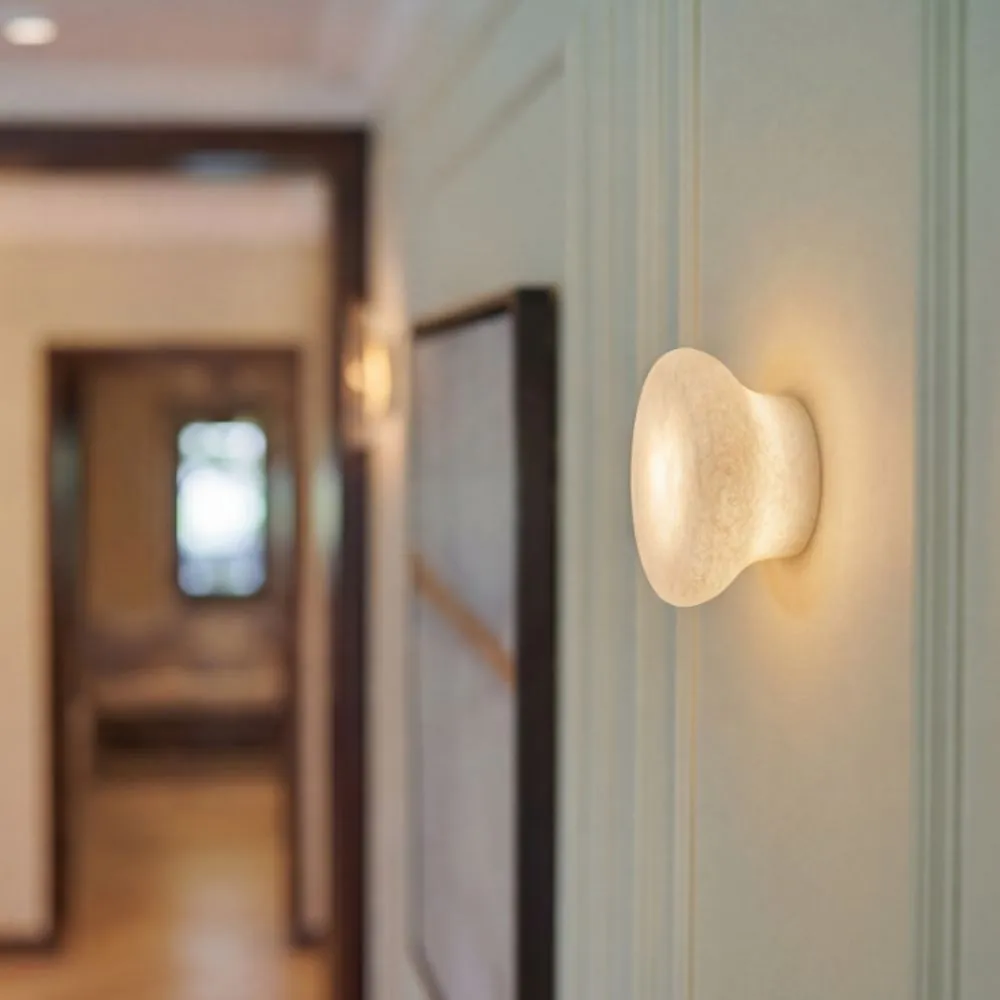 유엘조명 알메리아 LED 직부 벽등 5W 120mm 천연석 벽부등 빈티지 카페조명