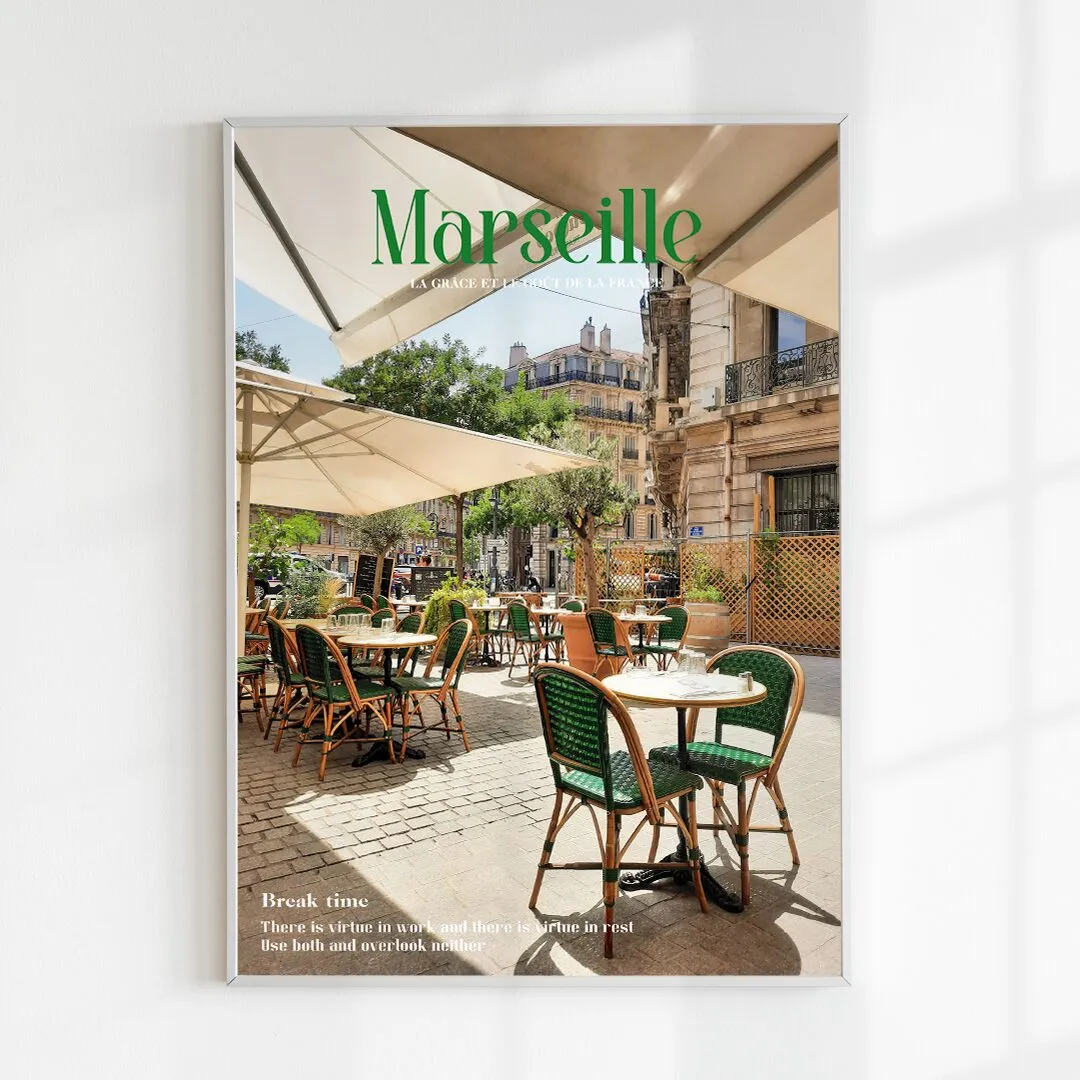라프레임 2 1 미드센추리 모던 유럽 풍경 인테리어 포스터 사진 액자 Marseille