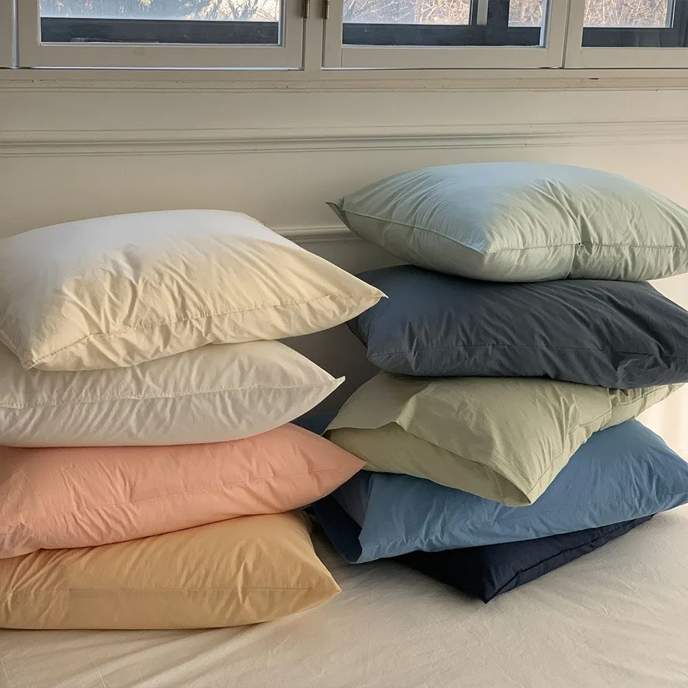 라튤립 세이지 고밀도 면100 먼지없는 사각사각 베개커버 9 colors