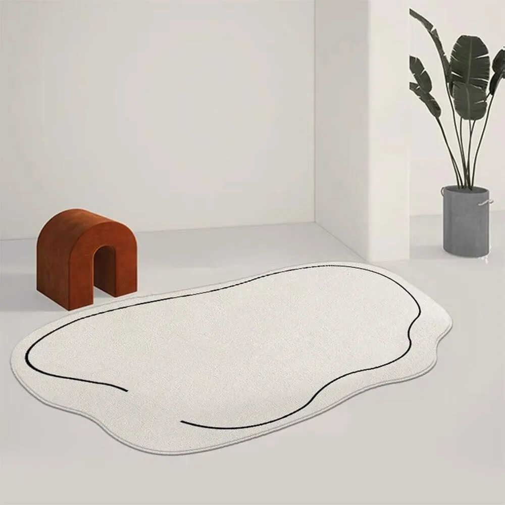집드리 비정형 사계절 워셔블 부드러운 러그 카페트 2size 2color