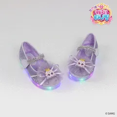 COLLABO 캐치티니핑 LED 벨벳 장식 구두 다이아나핑