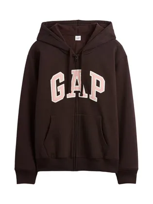 갭 6COR GAP 로고 기모 후드 집업 여성용