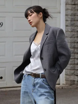 룩캐스트 4차 에일린 울 핸드메이드 자켓 AILEEN WOOL HANDMADE JACKET_3colors