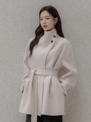 아뜰리에 캐시미어 핸드메이드 코트 (2color)