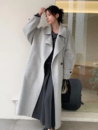 TIF SURI ALPACA COLLARED COAT [HAND MADE]_3COLORS